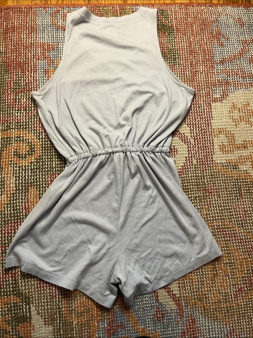 Madewell MWL Breeze Drawstring Romper Size M Light Blue V Neck Casual Jumpsuit - Picture 6 of 7